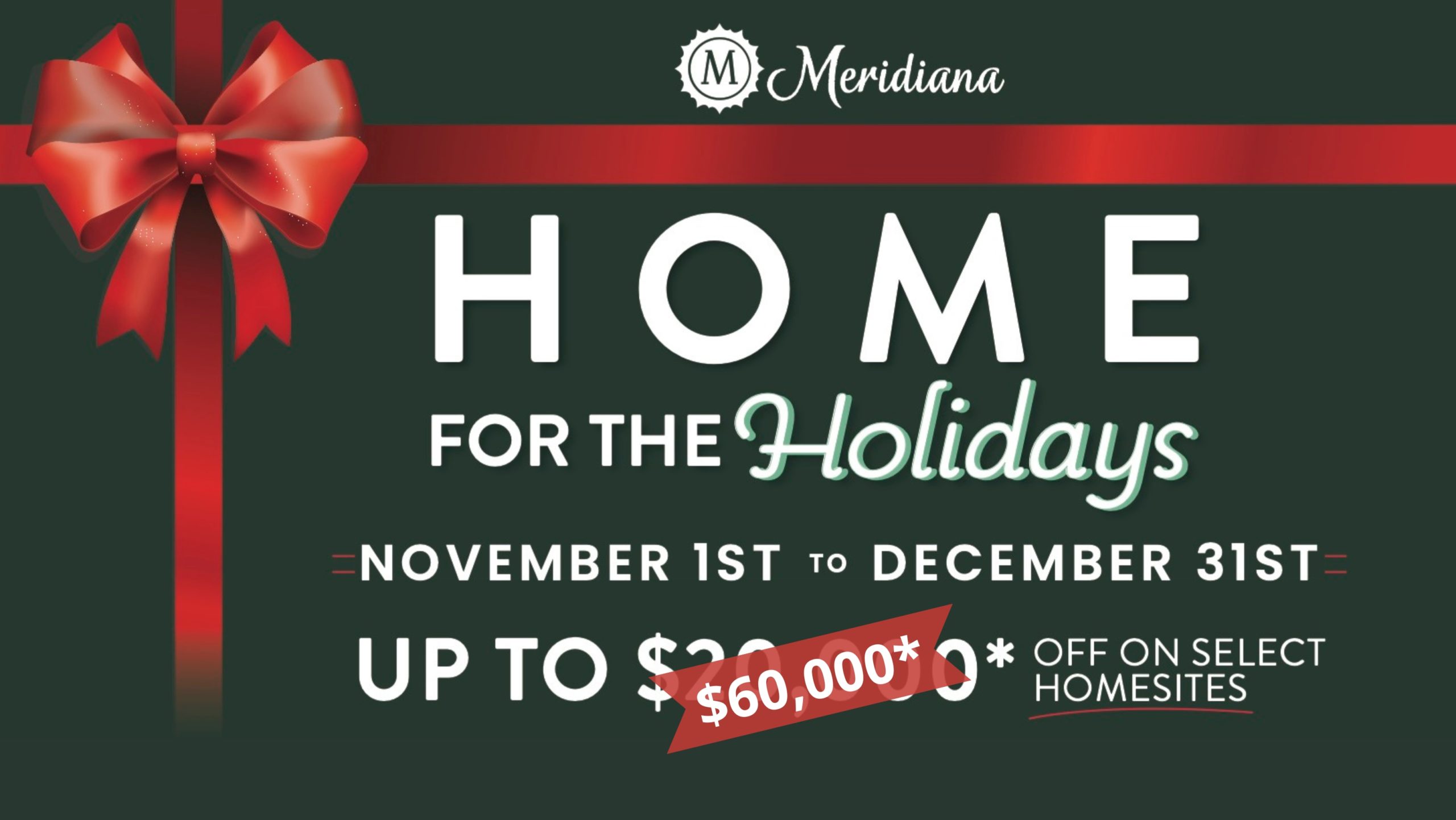 Save Up to $20,000 During Meridiana’s Home for the Holidays’