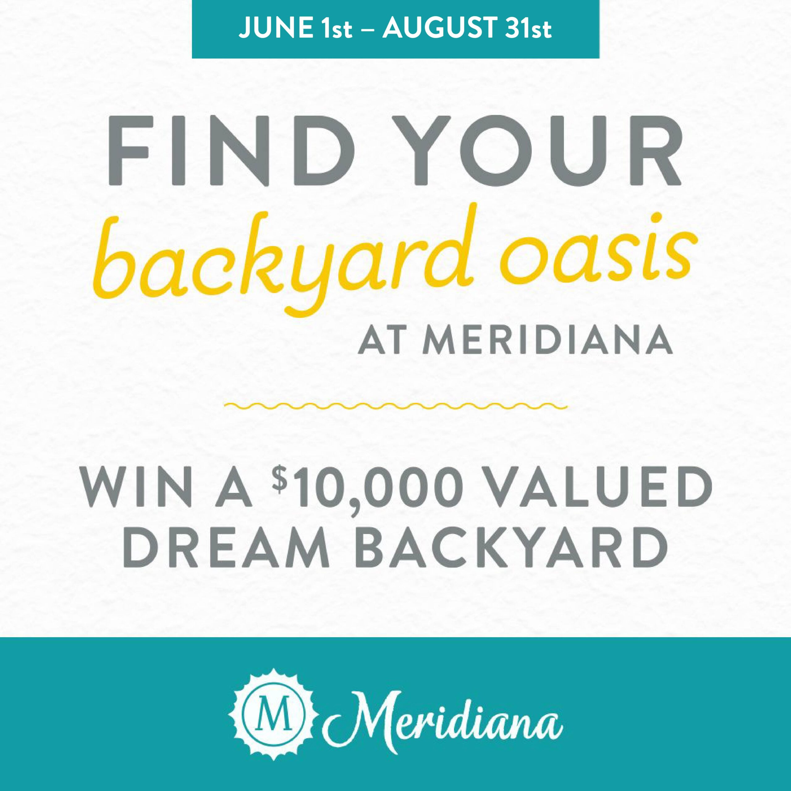 Meridiana’s Dream Backyard Giveaway Extended!
