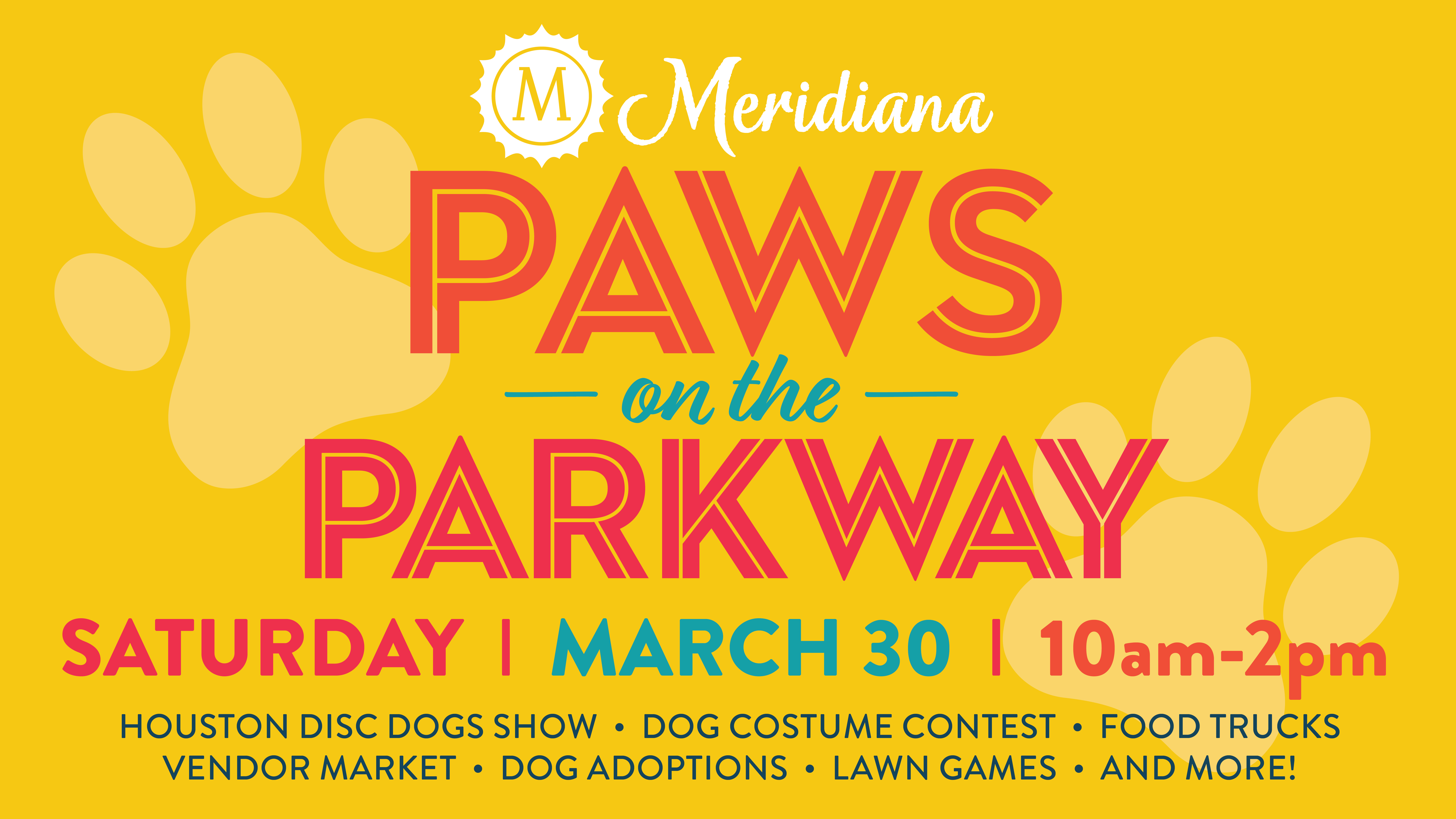 Paws on the Parkway Returns to Meridiana Saturday, March 30