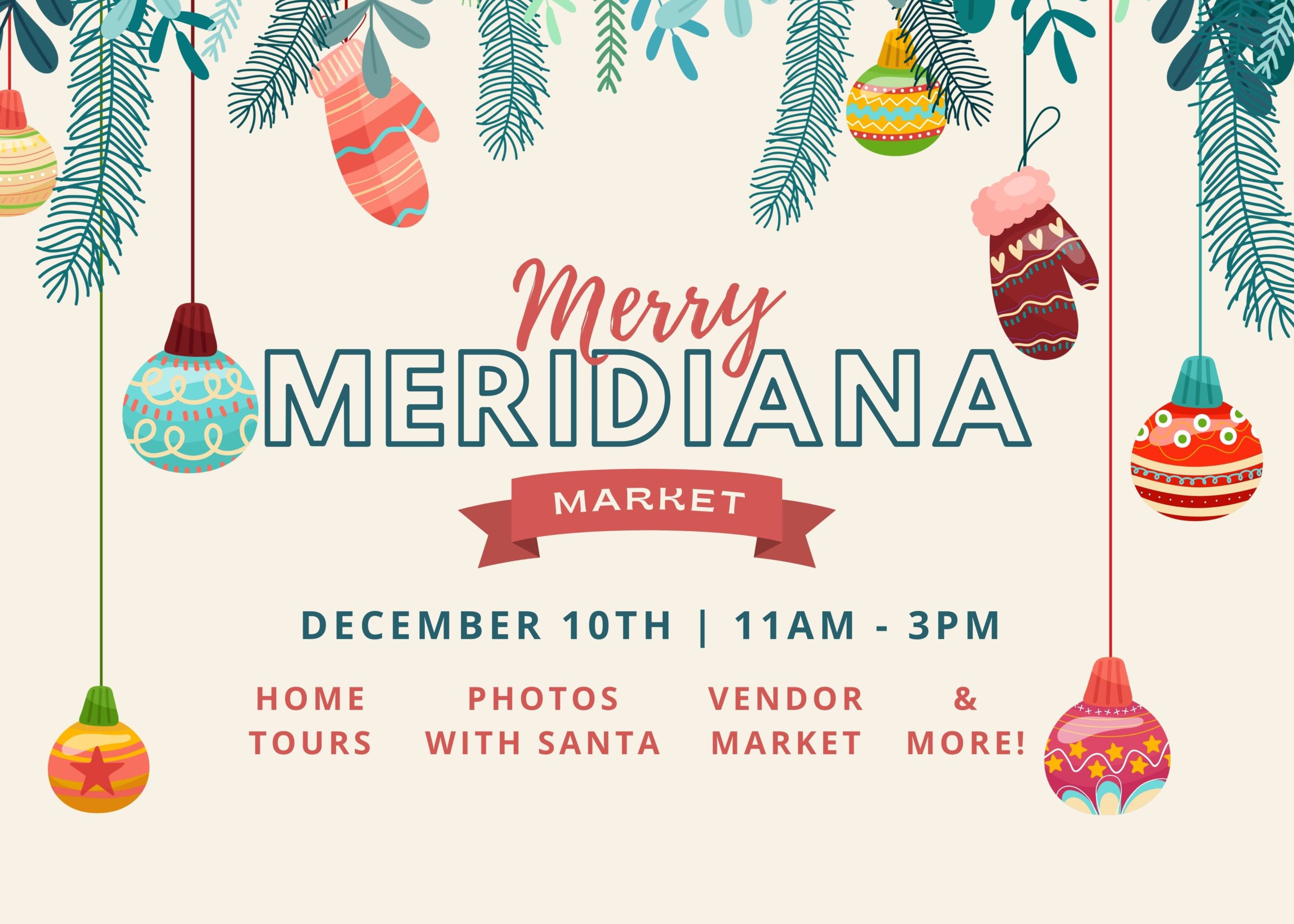 Merry Meridiana Market Returns Saturday, December 10